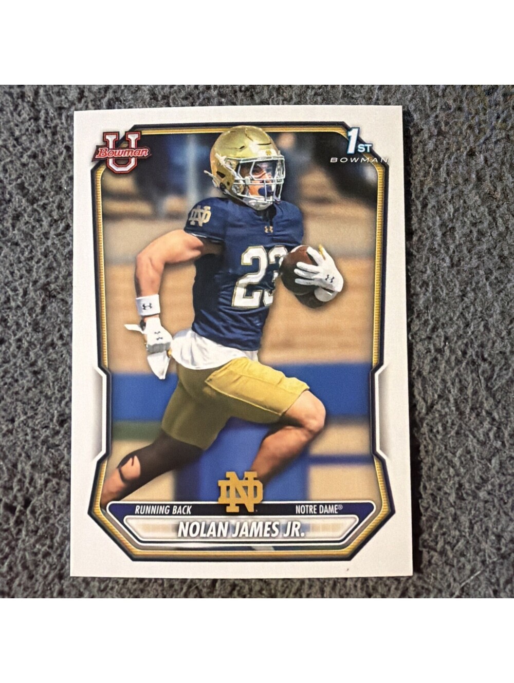 Bowman 2026 University Prospects 1st Bowman Nolan James Jr Notre Dame BPP-115